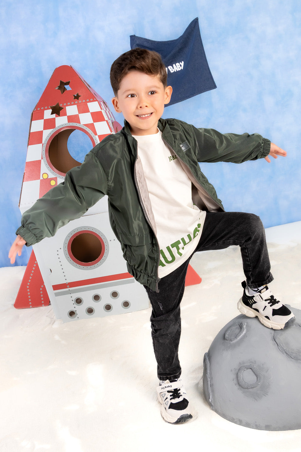 CONJUNTO 3 PRENDAS NIÑO AUTHENTIC VERDE