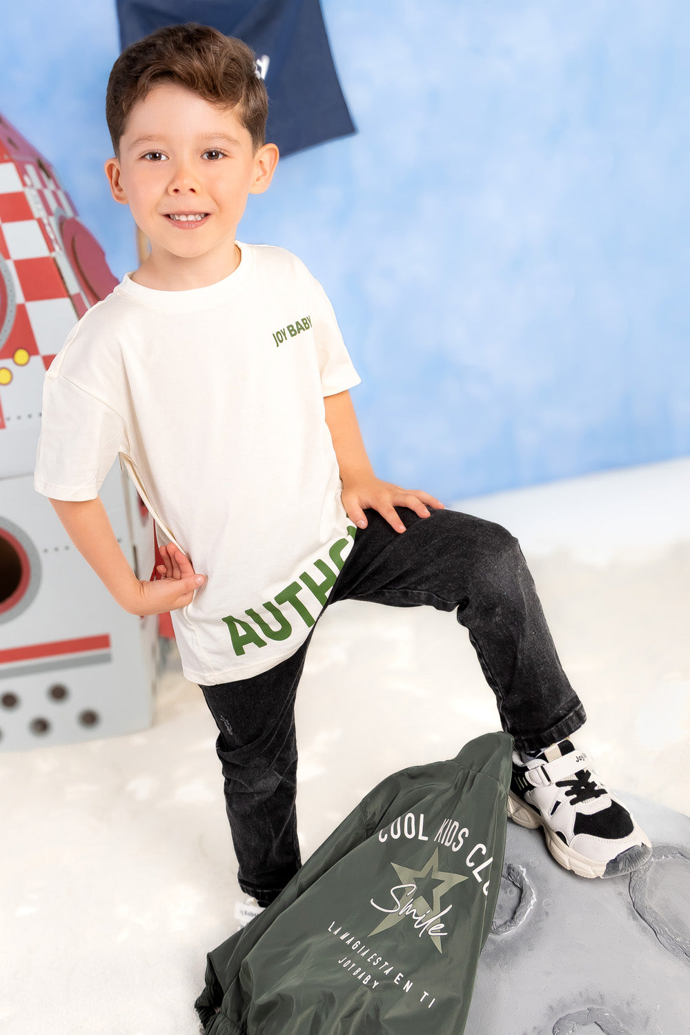 CONJUNTO 3 PRENDAS NIÑO AUTHENTIC VERDE
