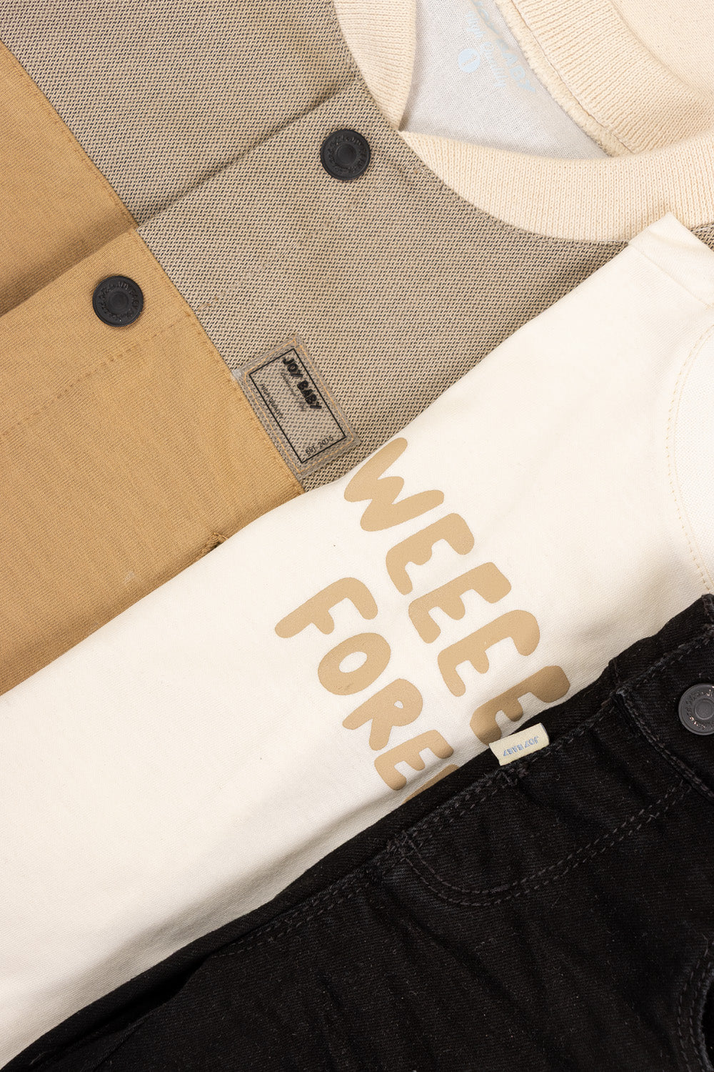 CONJUNTO 3 PRENDAS NIÑO FOREVER BEIGE