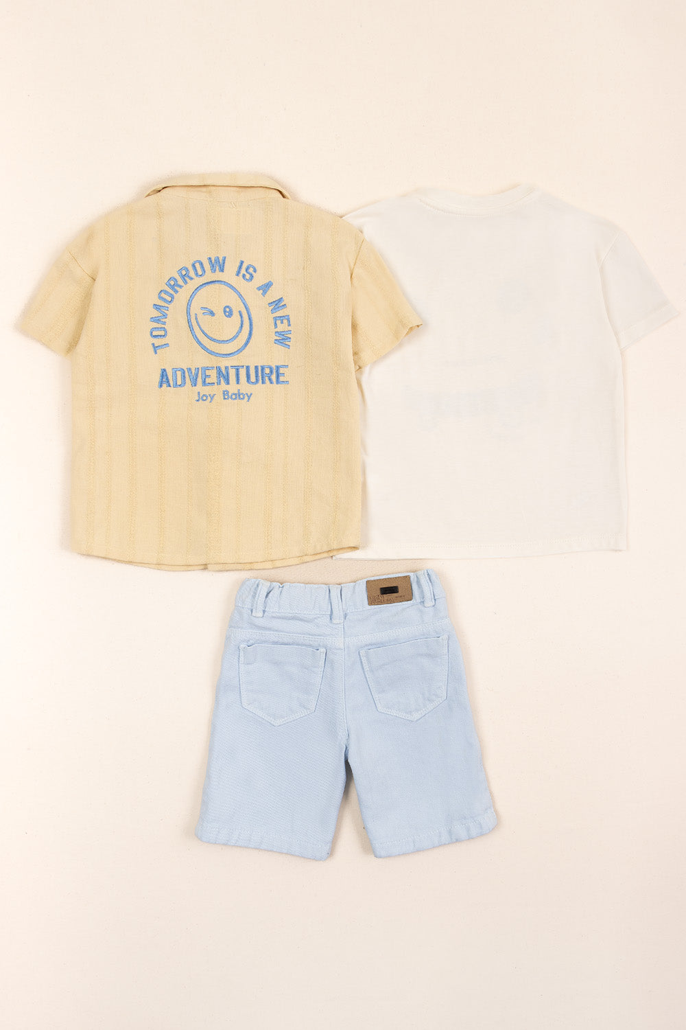 CONJUNTO 3 PRENDAS NIÑO ADVENTURE AZUL