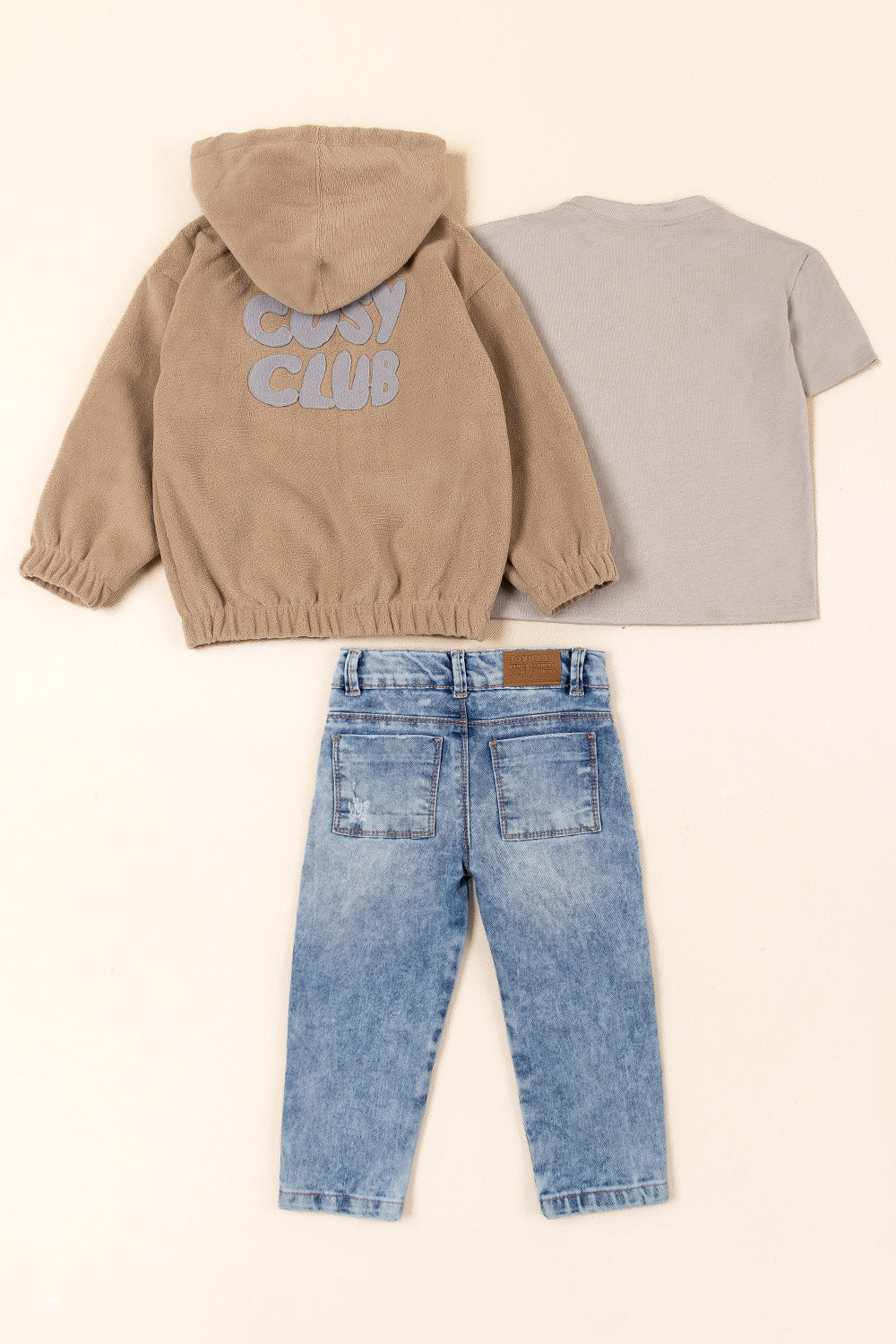 CONJUNTO 3 PRENDAS NIÑO SUMPER CAMEL