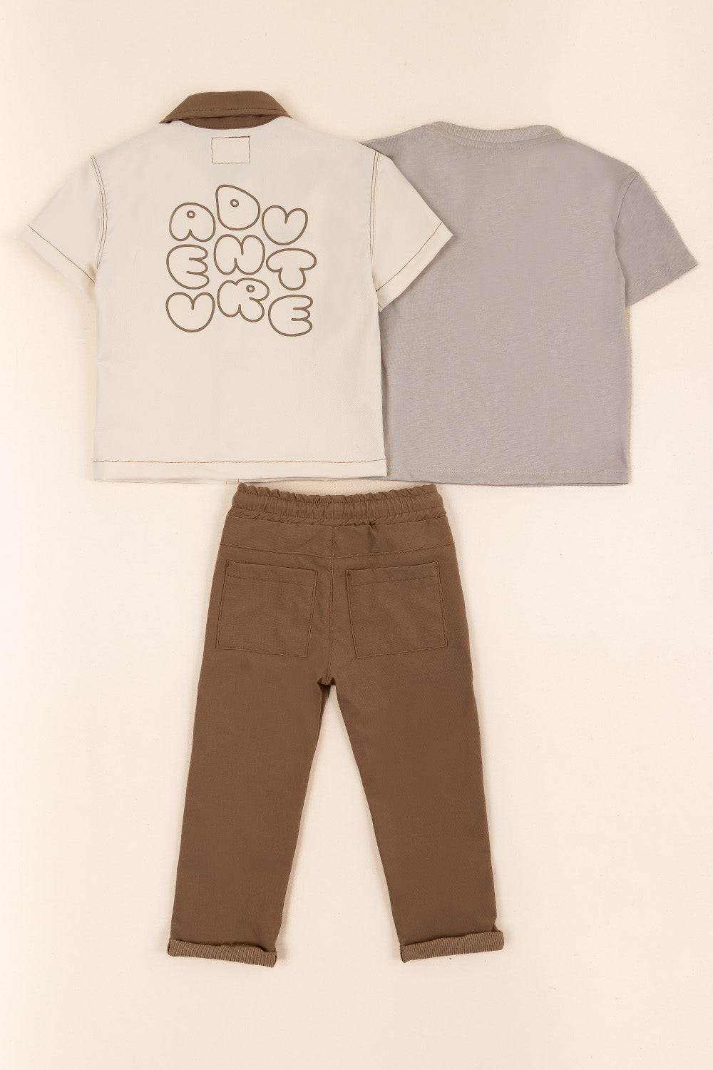 CONJUNTO 3 PRENDAS NIÑO CAR CAMEL
