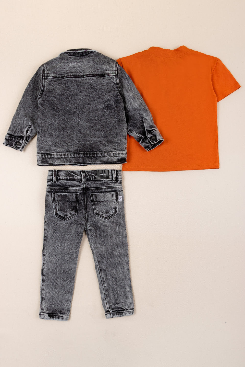 CONJUNTO 3 PRENDAS ANIMALS NARANJA