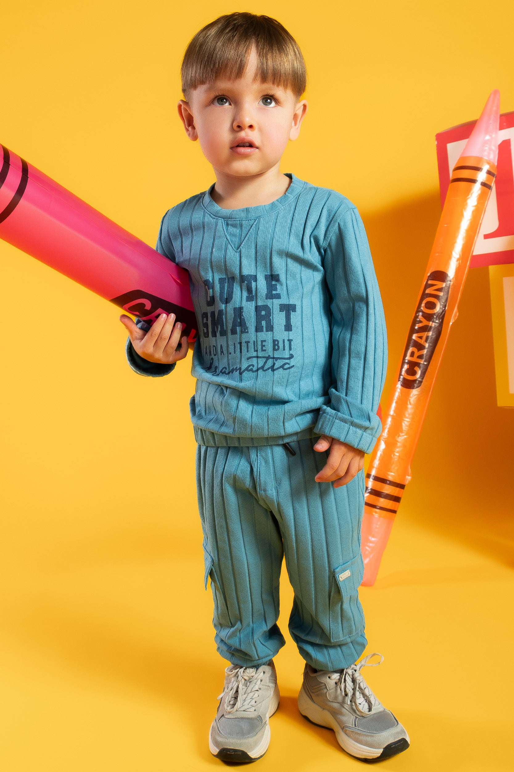 CONJUNTO DEPORTIVO NIÑO CUTE SMART AZUL