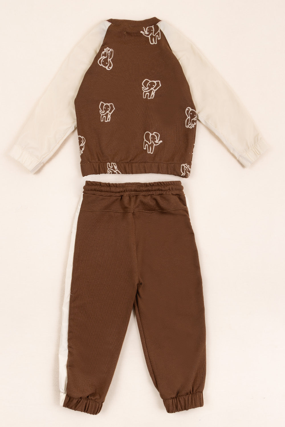 CONJUNTO DEPORTIVO NIÑO ELEPHANT CAFÉ