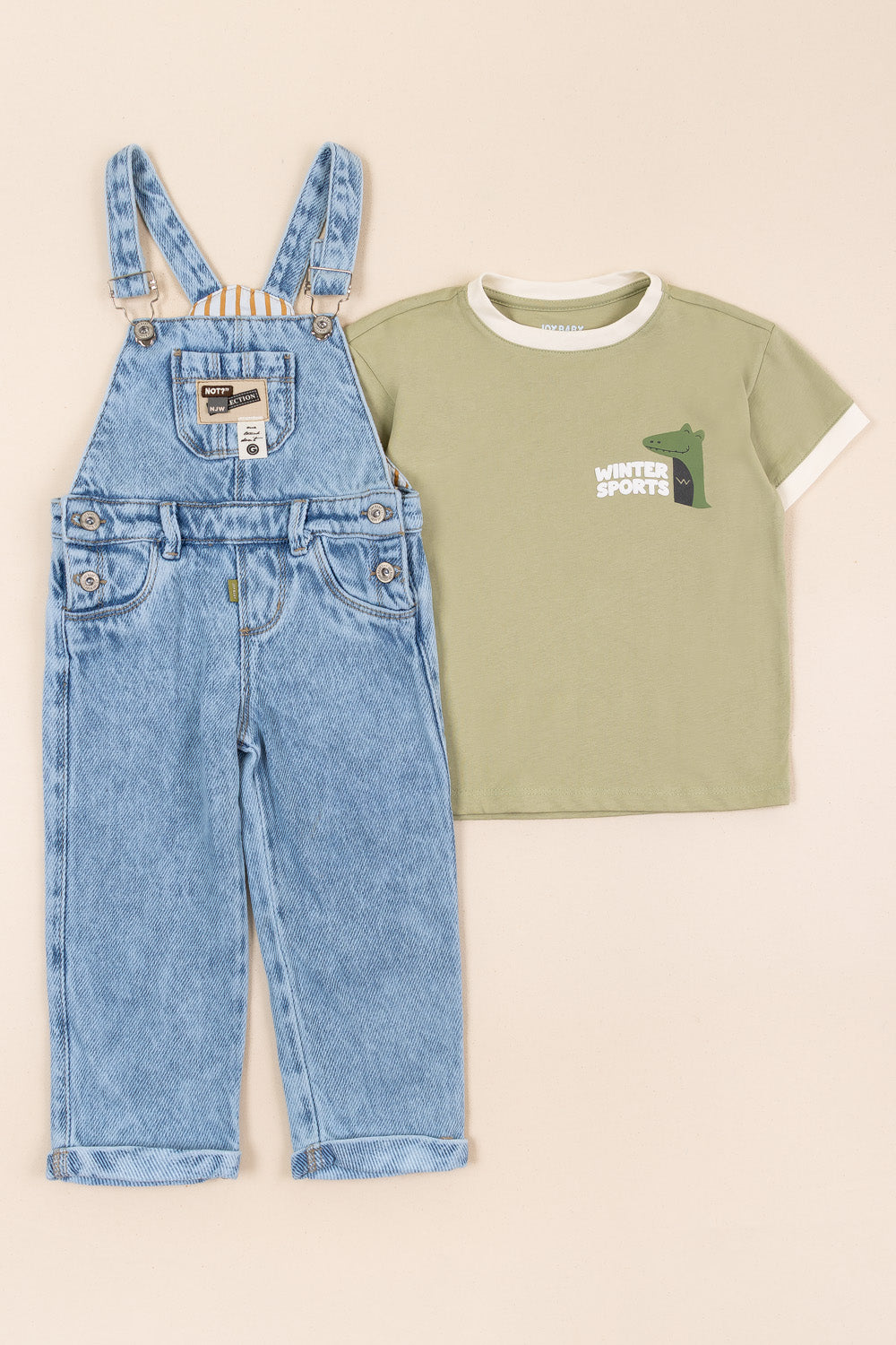 CONJUNTO OVEROL NIÑO WINTER VERDE