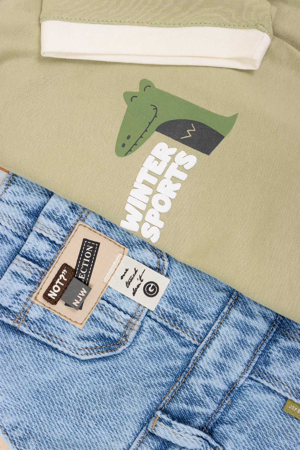 CONJUNTO OVEROL NIÑO WINTER VERDE