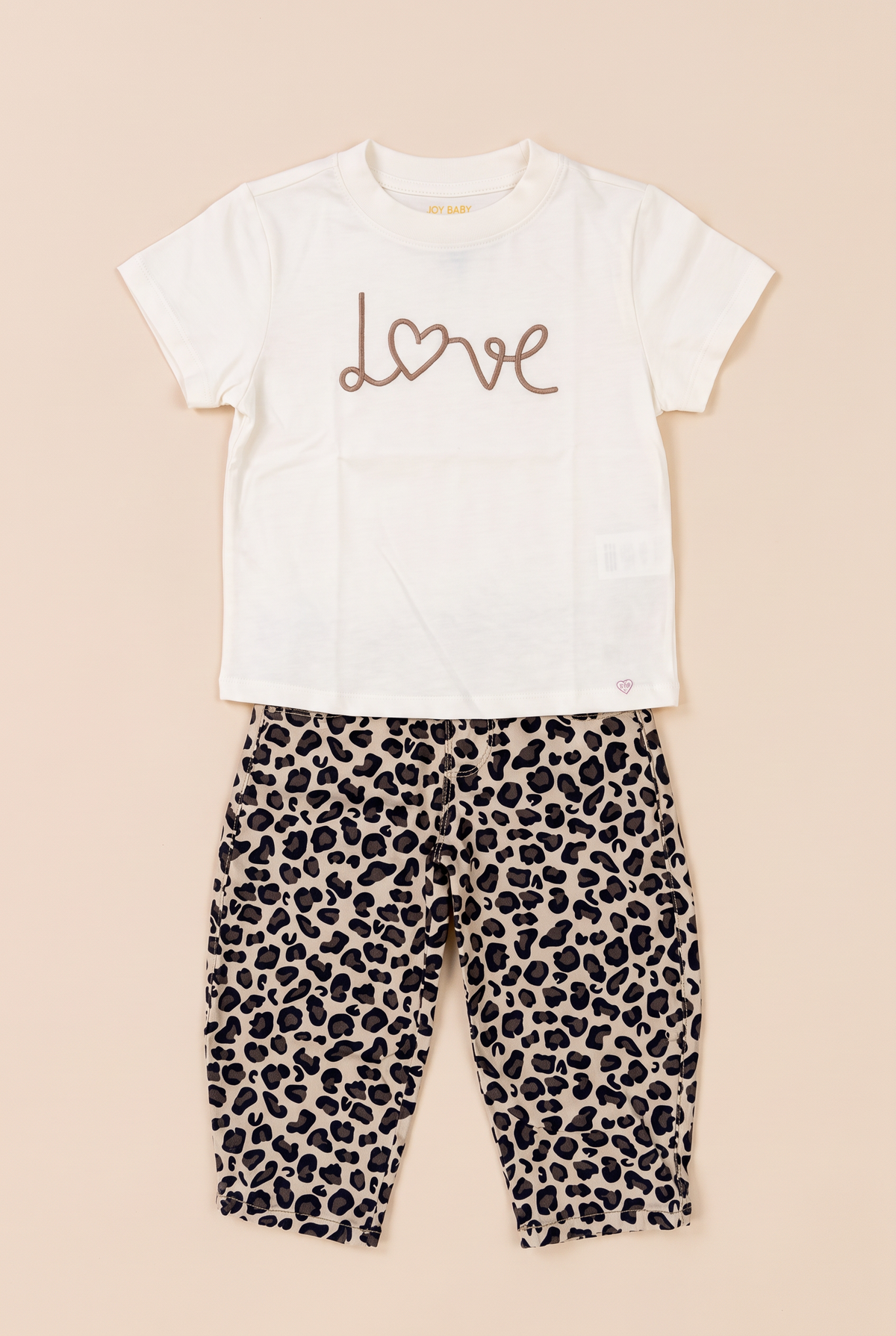 CONJUNTO NIÑA PRINT CAFÉ