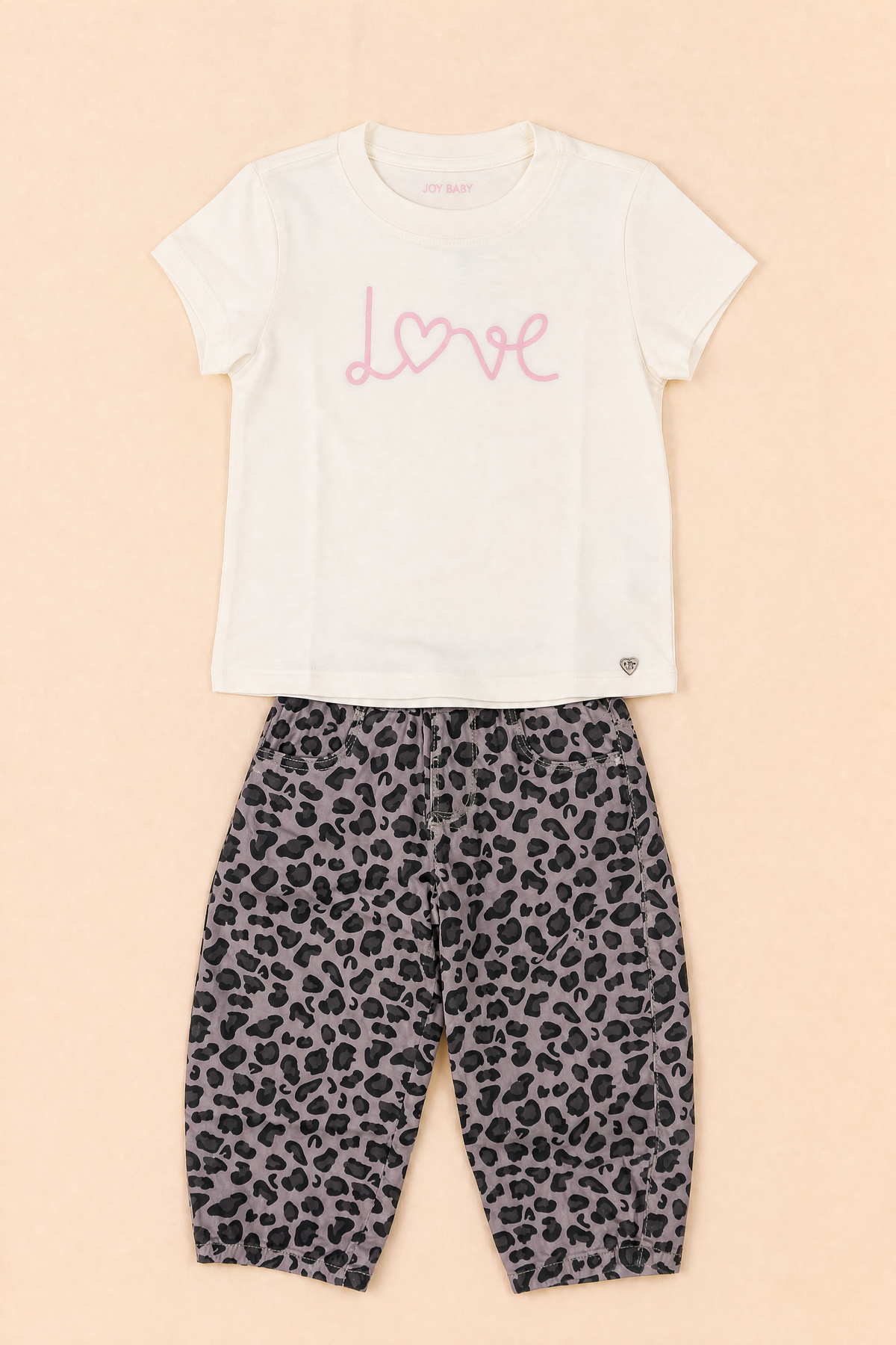 CONJUNTO NIÑA PRINT ROSADO