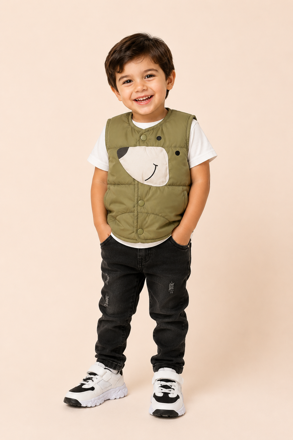 CHALECO OSO NIÑO VERDE COMFORT