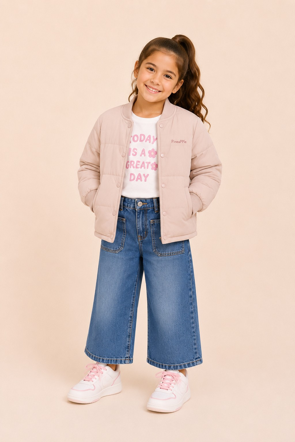 CHAQUETA PIÑA NIÑA ROSA COMFORT