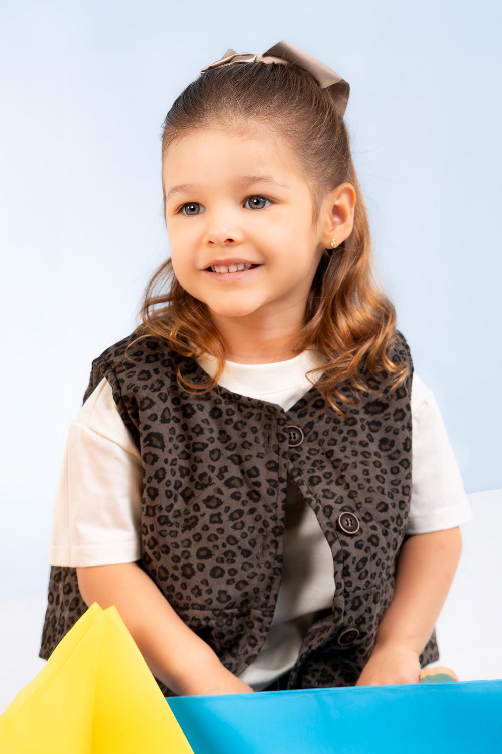 CHALECO NIÑA ANIMAL PRINT