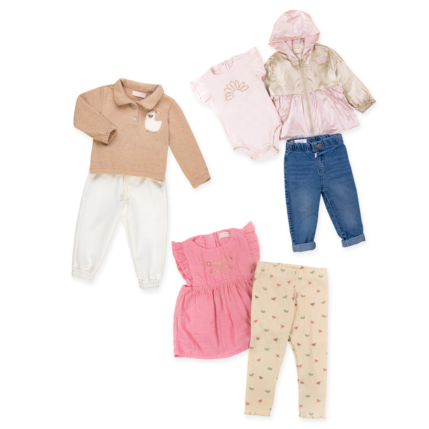 COMBO X3 BEBE NIÑA PINK