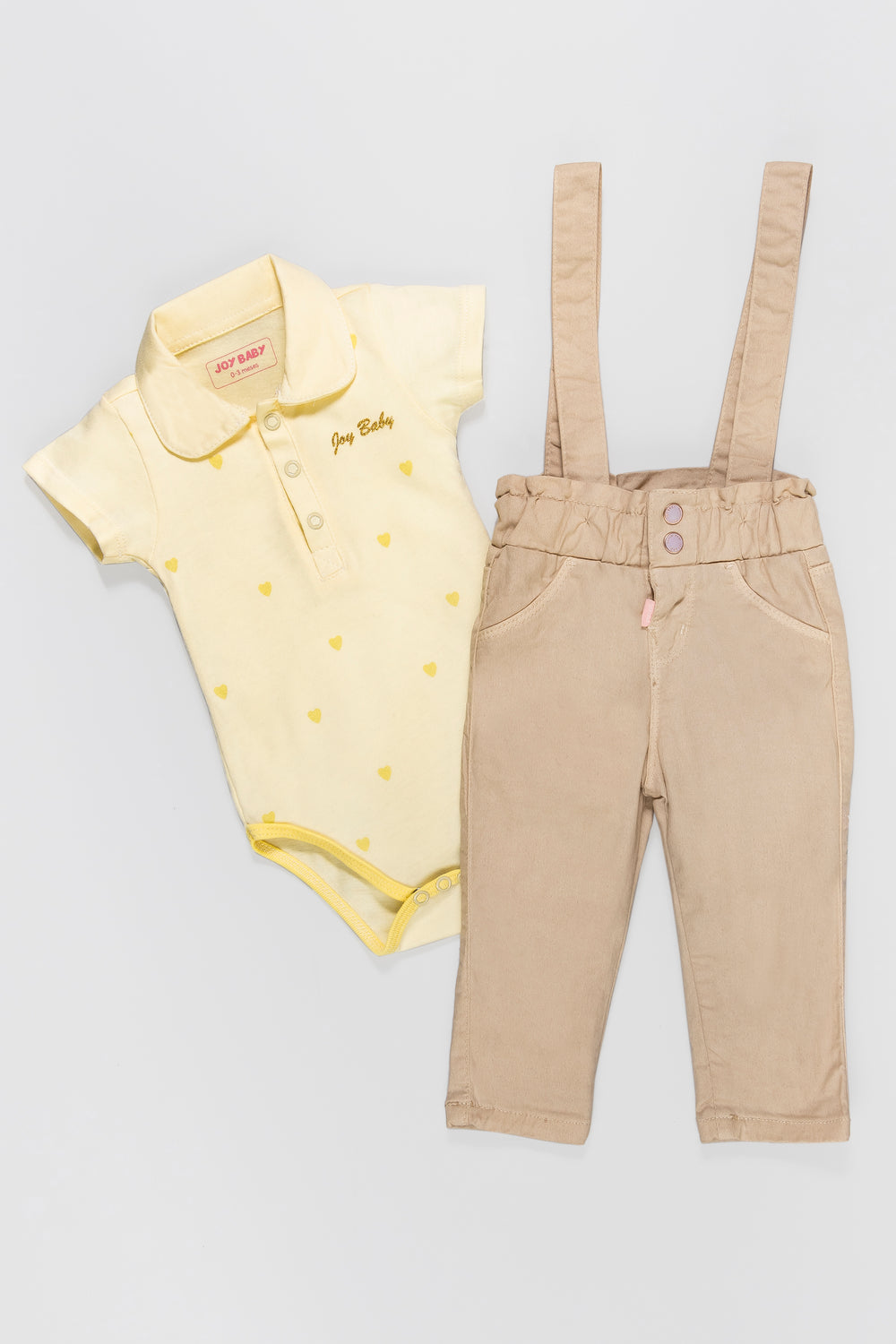 CONJUNTO BEBÉ NIÑA BEIGE