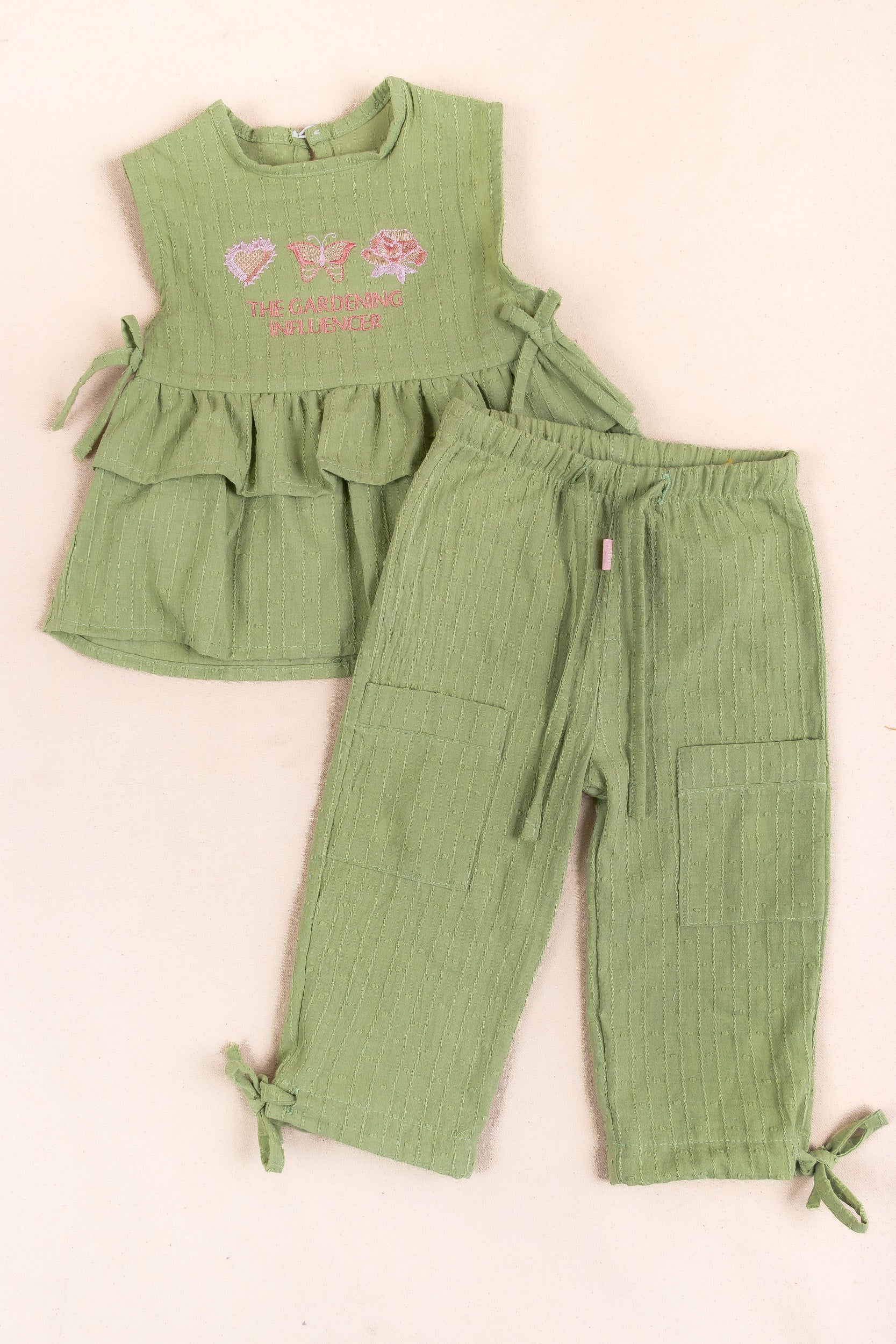 CONJUNTO BEBÉ NIÑA VERDE