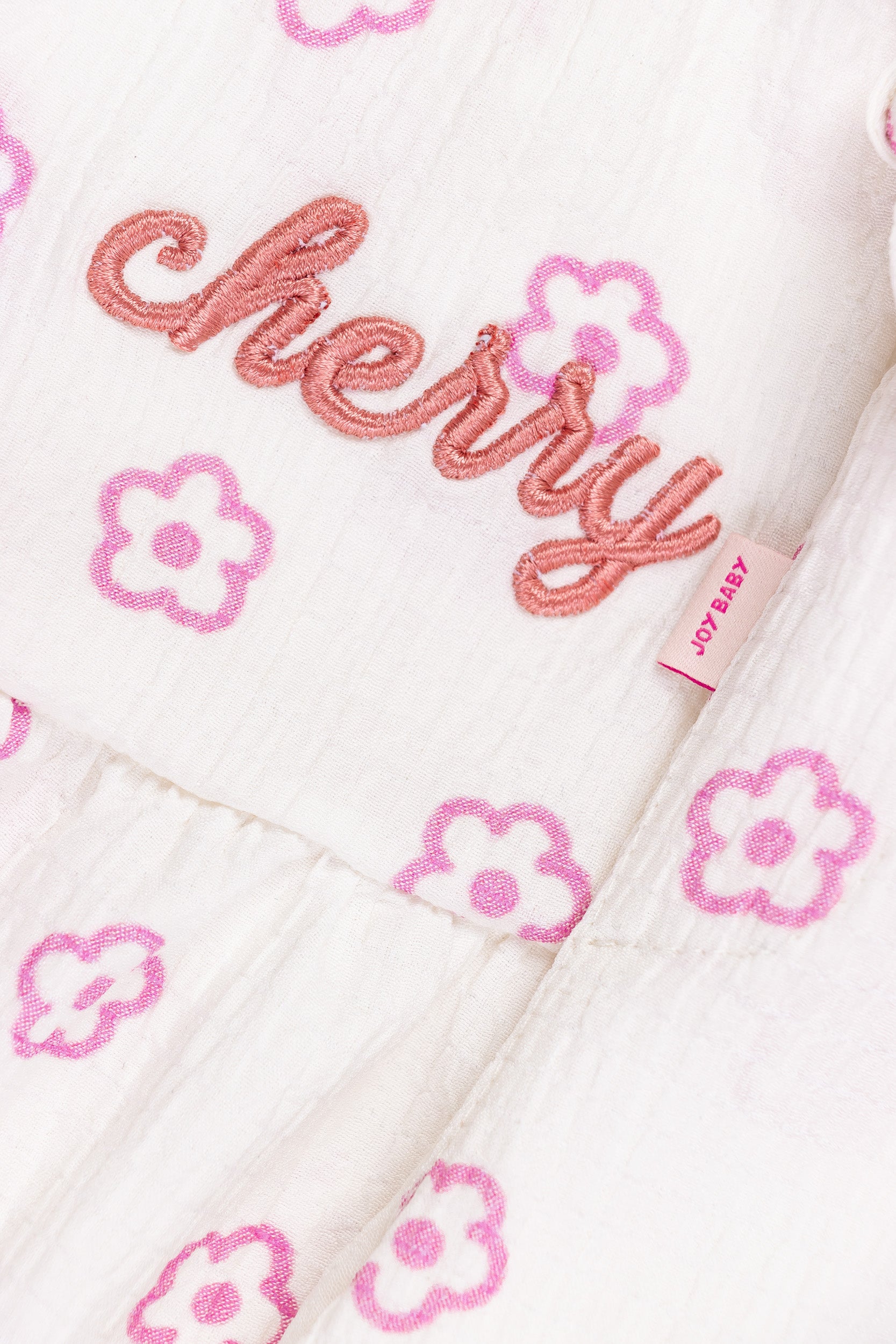 CONJUNTO BEBÉ NIÑA CHERRY BLANCO