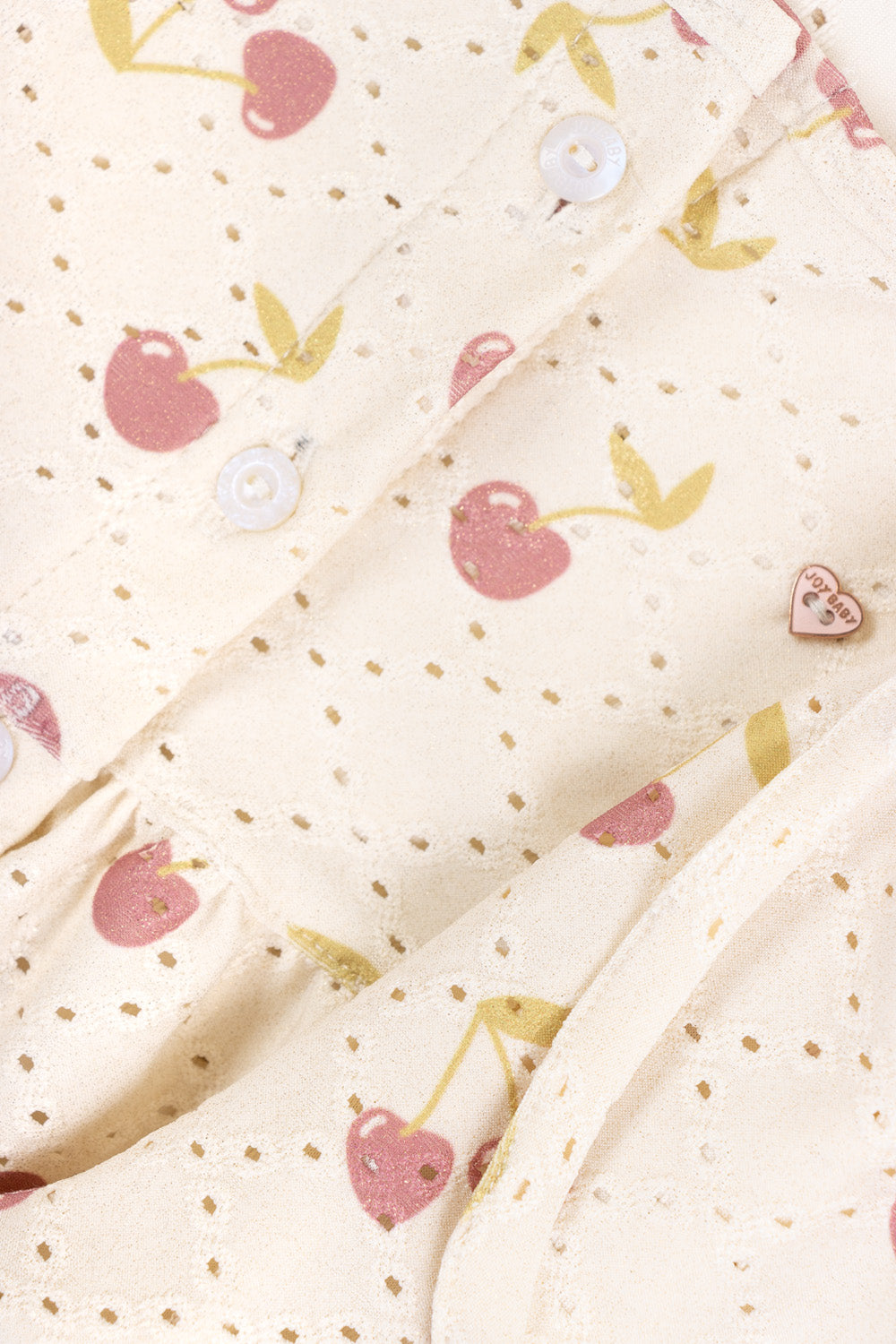 CONJUNTO BEBÉ NIÑA CHERRIES BEIGE