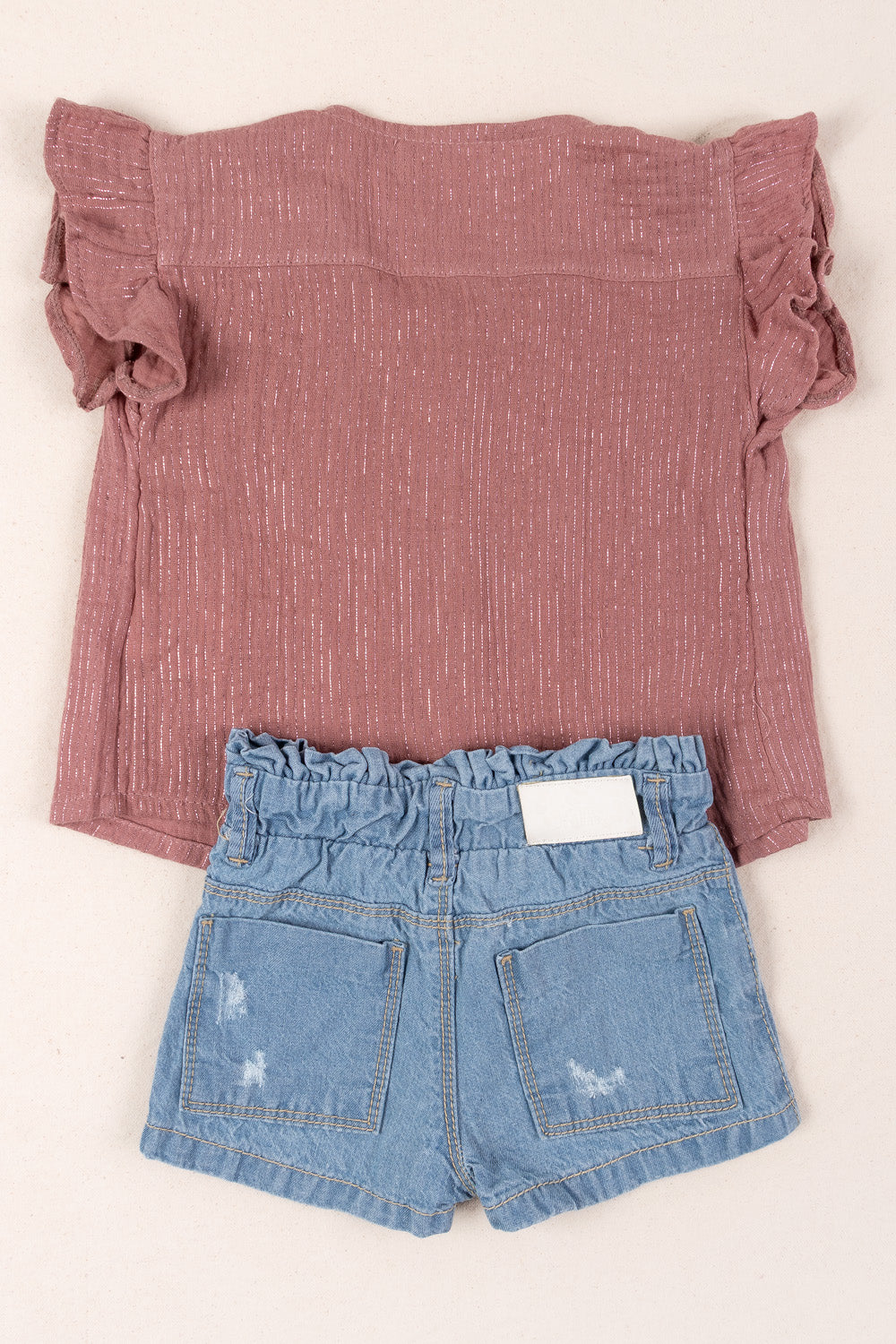 CONJUNTO BEBÉ NIÑA HEART MORADO