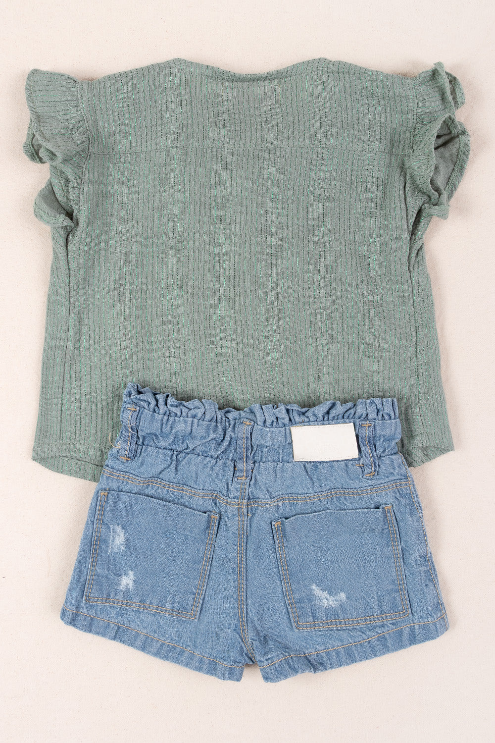 CONJUNTO BEBÉ NIÑA HEART VERDE