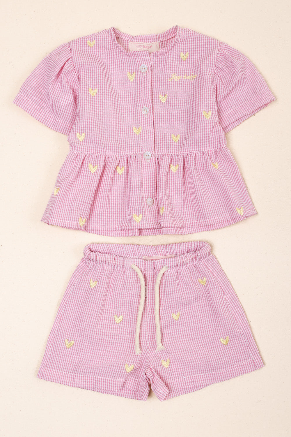 CONJUNTO BEBÉ NIÑA COMFORTABLE ROSADO