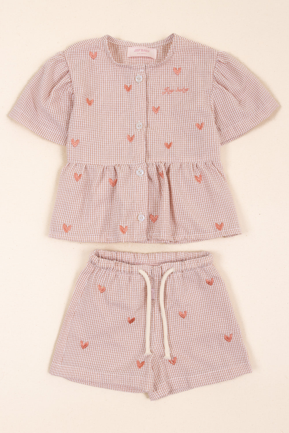 CONJUNTO BEBÉ NIÑA COMFORTABLE PALO ROSA