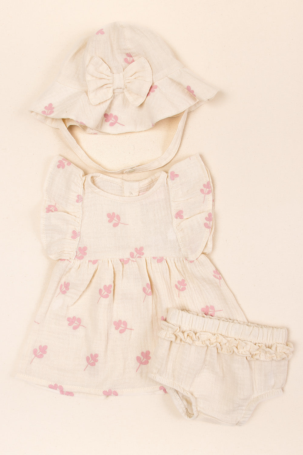 CONJUNTO BEBÉ NIÑA SWEET BEIGE