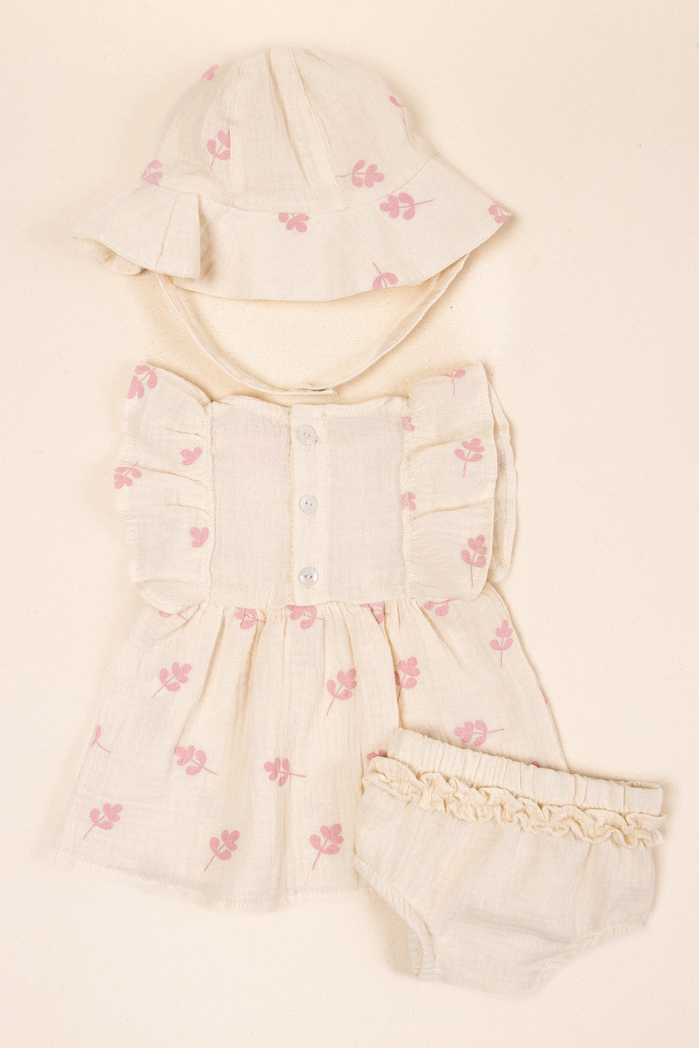 CONJUNTO BEBÉ NIÑA SWEET BEIGE