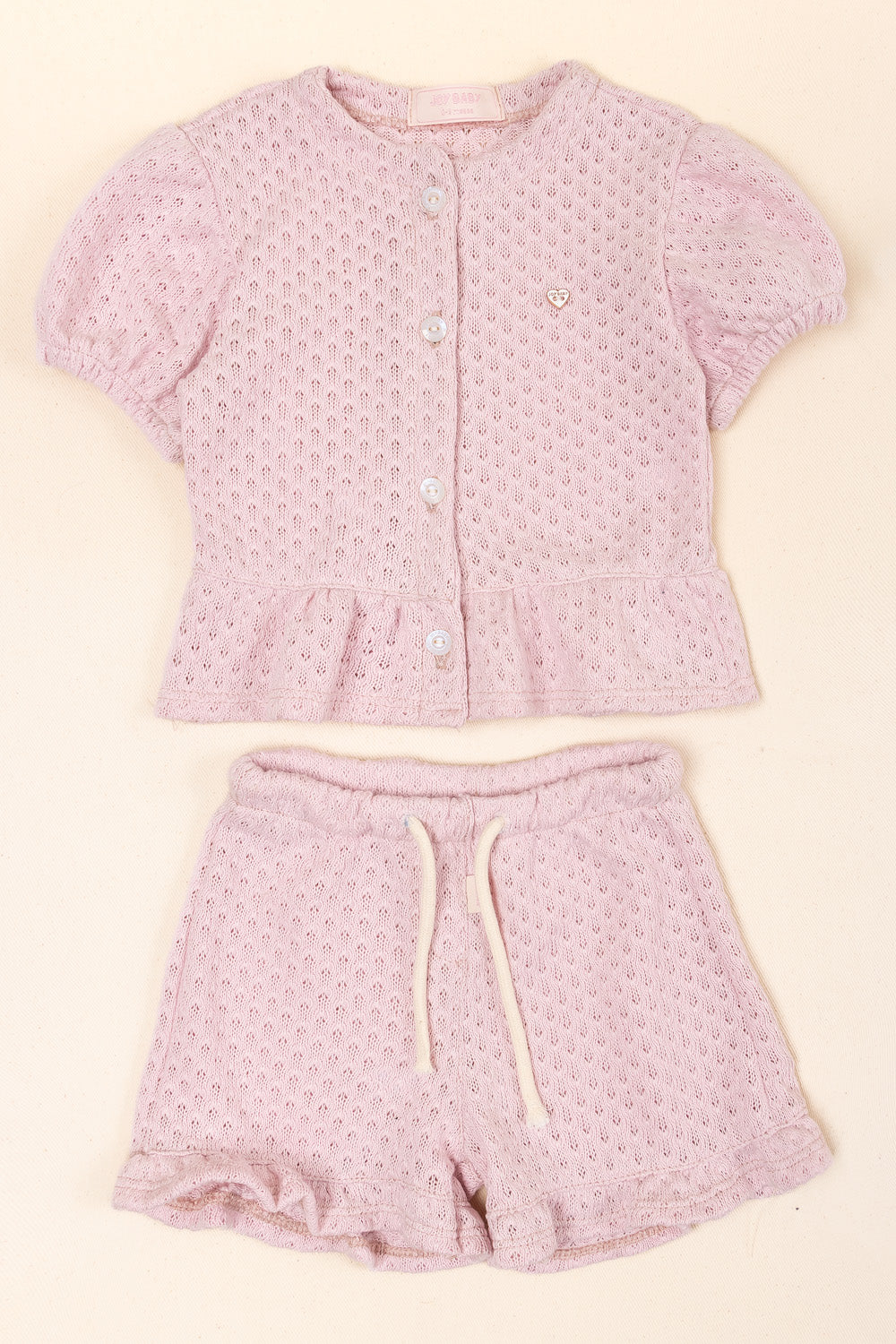 CONJUNTO BEBÉ NIÑA KIND ROSADO