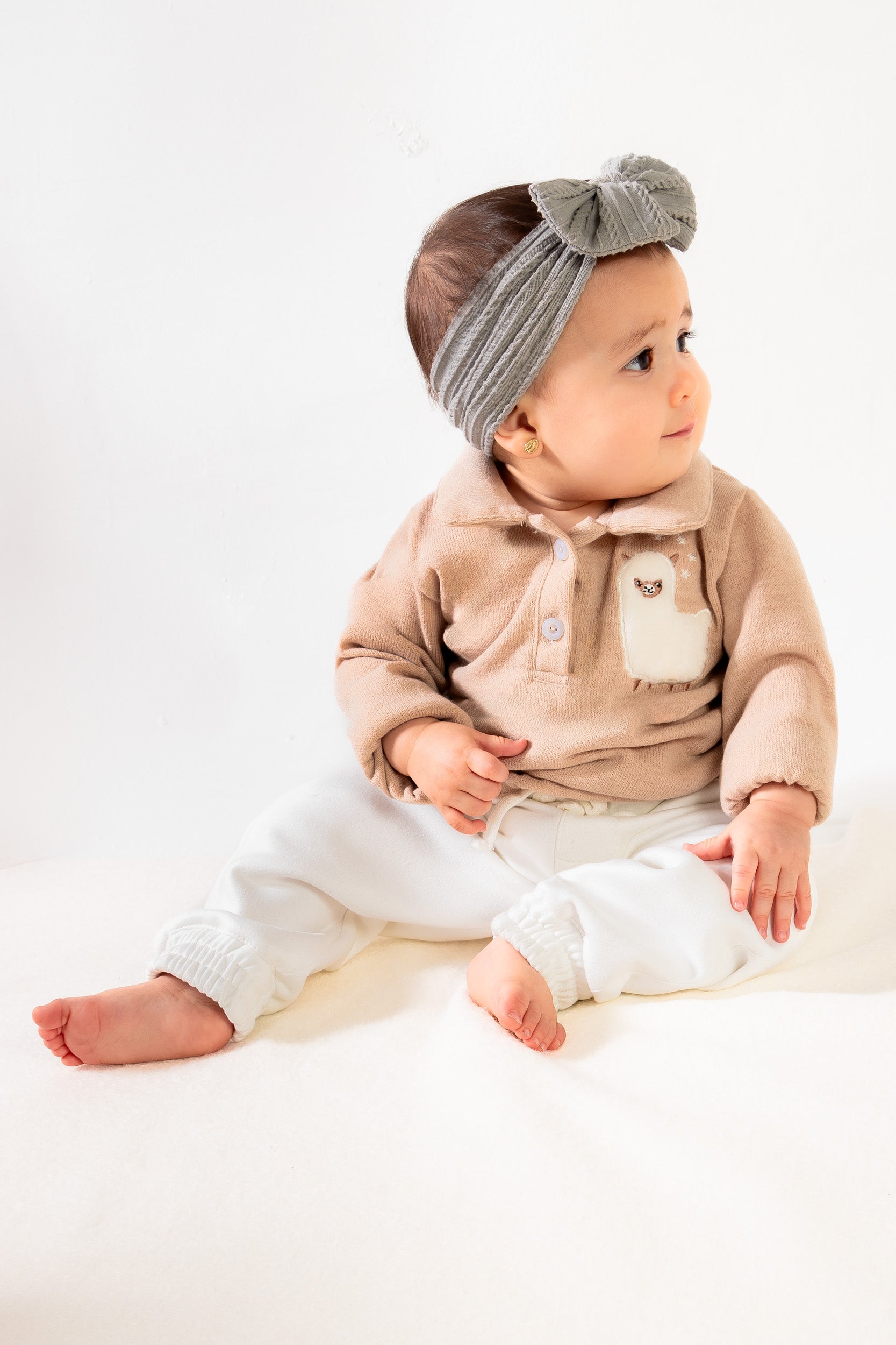 CONJUNTO BEBÉ NIÑA BEIGE