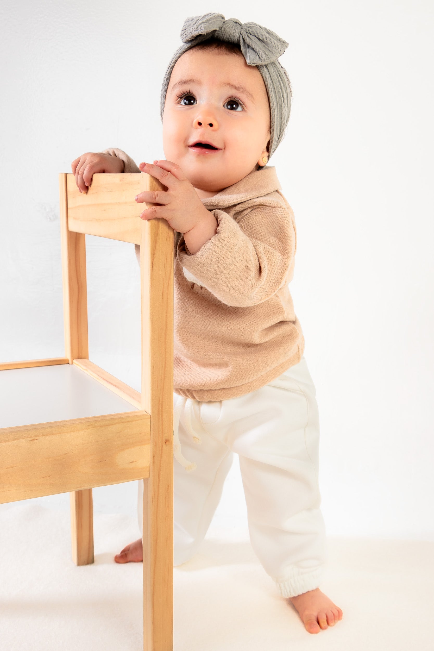 CONJUNTO BEBÉ NIÑA BEIGE
