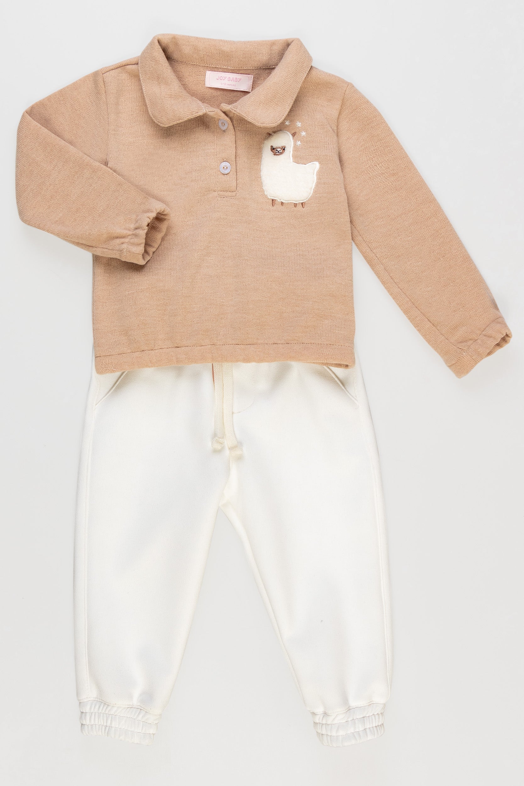 CONJUNTO BEBÉ NIÑA BEIGE