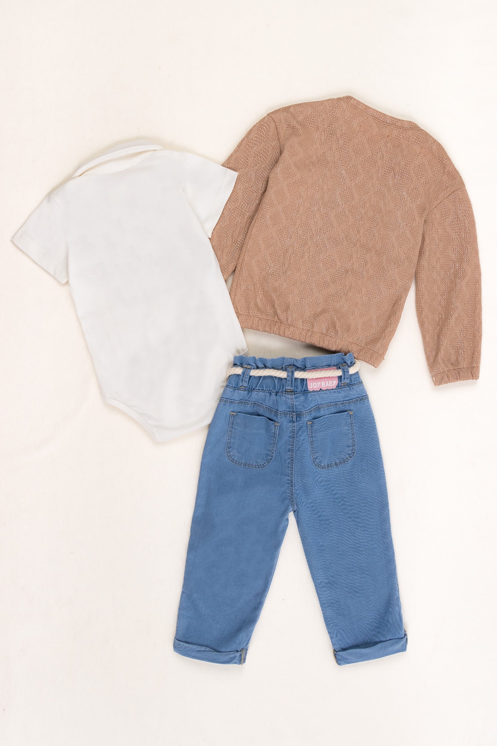 CONJUNTO BEBÉ NIÑA BEAR CAFÉ