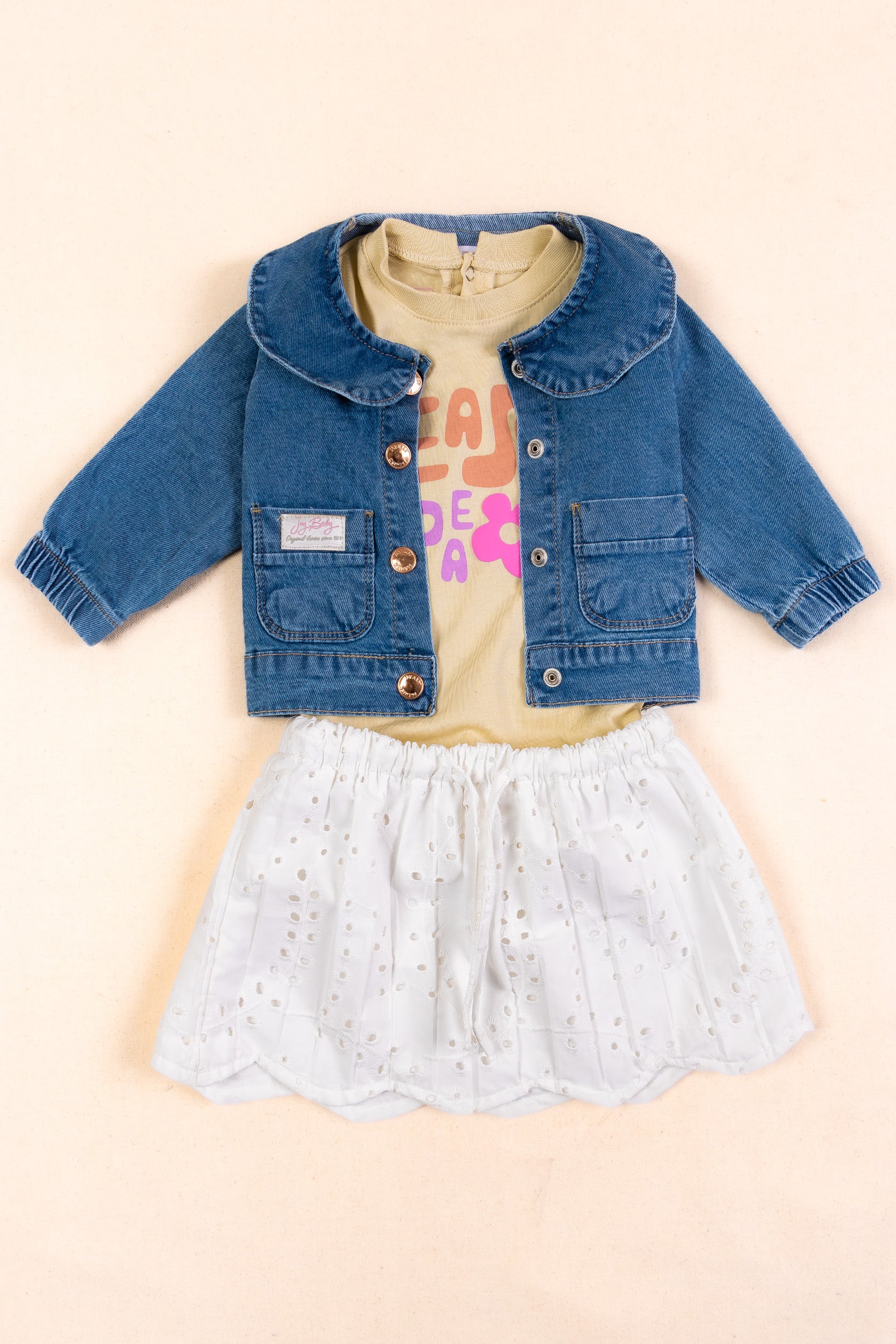 CONJUNTO BEBÉ NIÑA ARENA