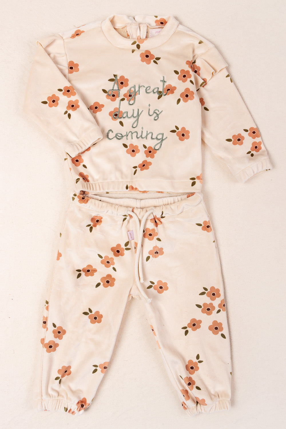 CONJUNTO BEBÉ  NIÑA GREAT DAY BEIGE