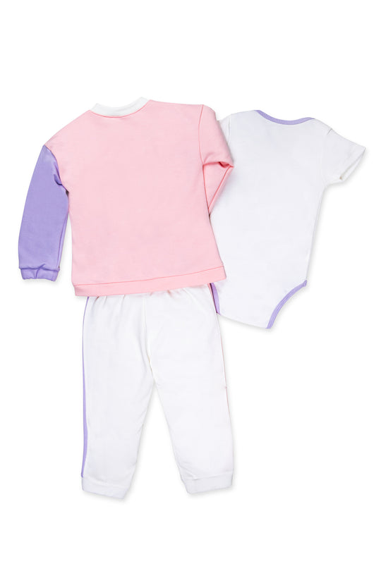 CONJUNTO BEBÉ DEPORTIVO GRACE MORADO