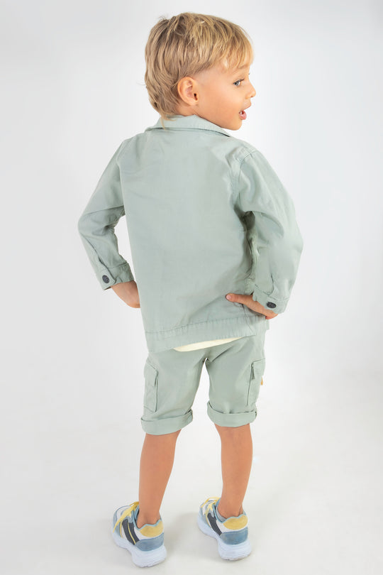 CONJUNTO 3 PRENDAS NIÑO FUNNY VERDE
