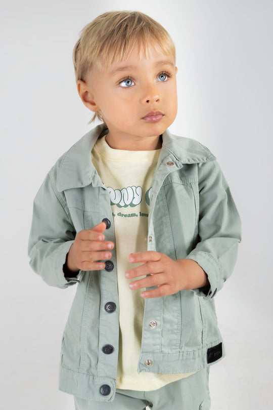 CONJUNTO 3 PRENDAS NIÑO FUNNY VERDE