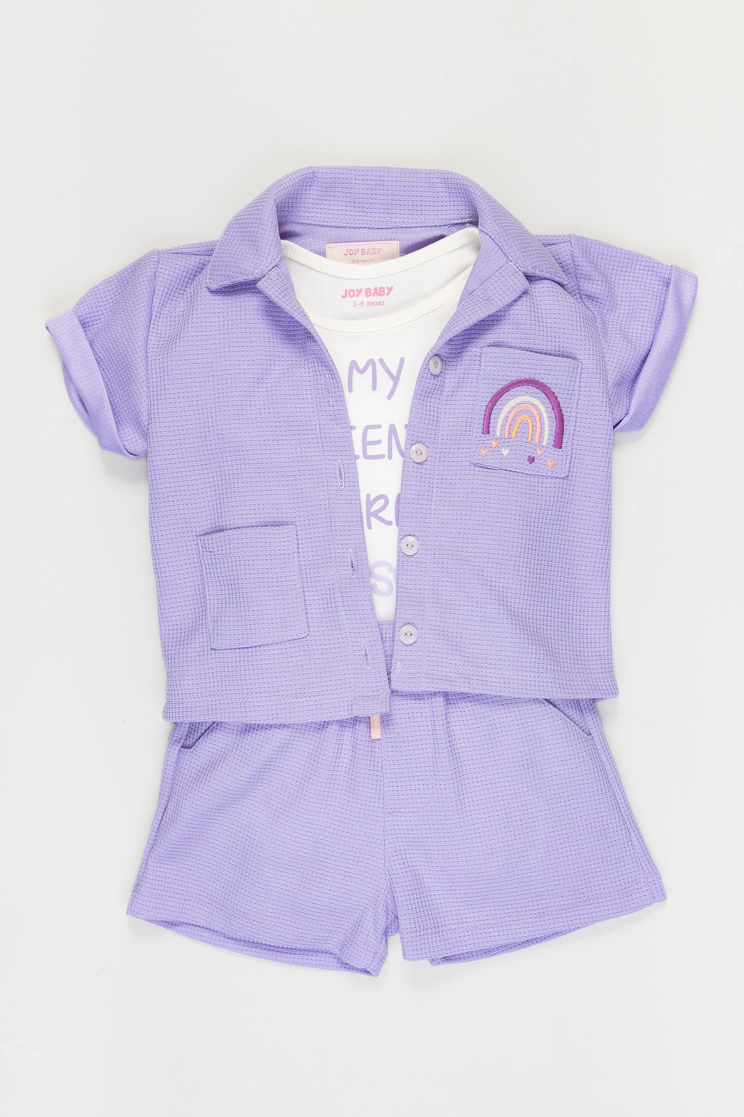 CONJUNTO BEBÉ DEPORTIVO FRIENDS MORADO