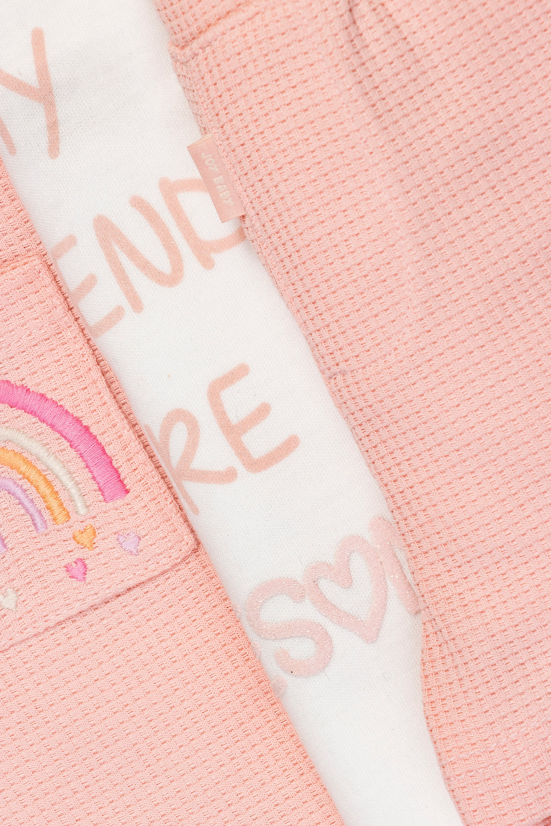 CONJUNTO BEBÉ DEPORTIVO FRIENDS ROSADO