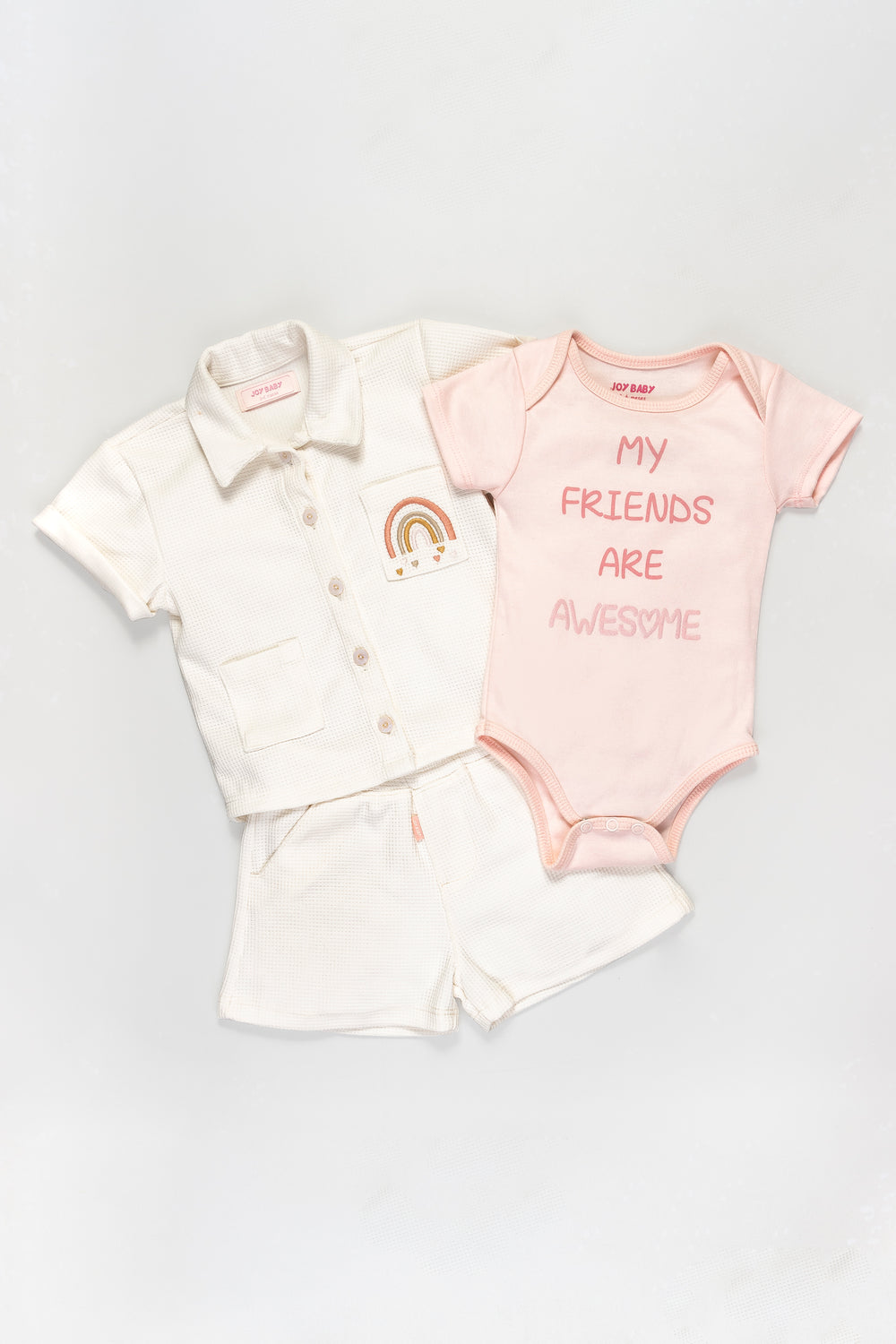 CONJUNTO BEBÉ DEPORTIVO FRIENDS BLANCO