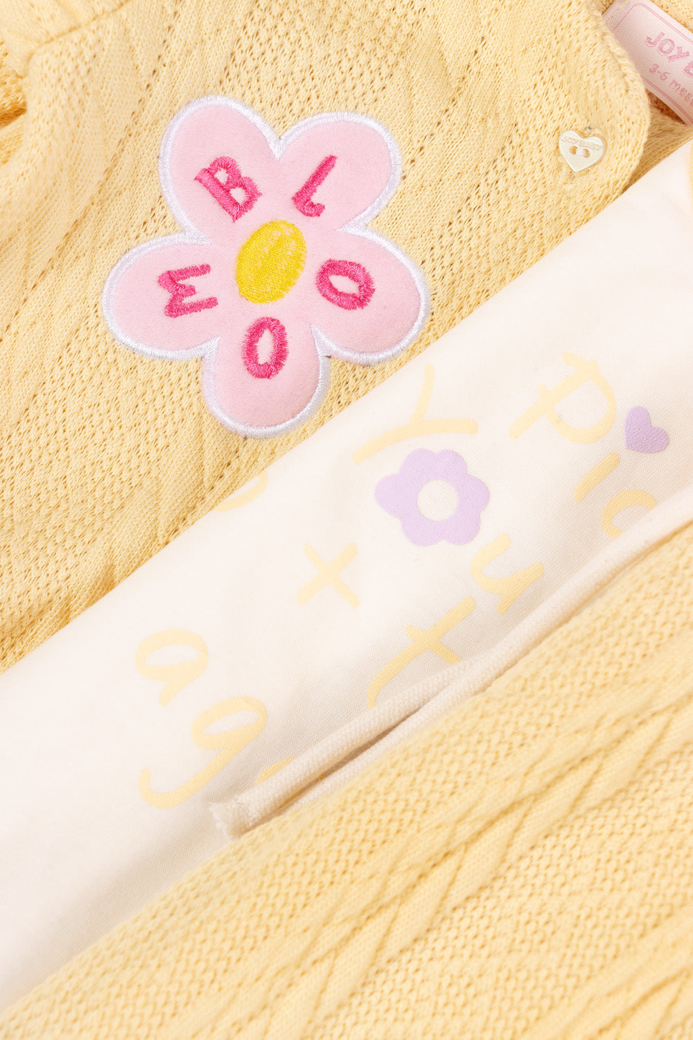 CONJUNTO BEBÉ  NIÑA BLOOM AMARILLO