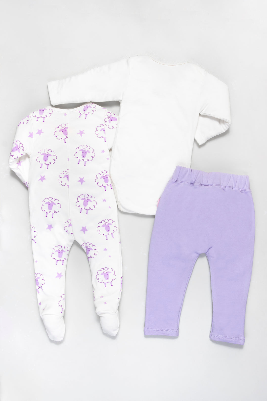 CONJUNTO BEBÉ NIÑA SHEEP MORADO