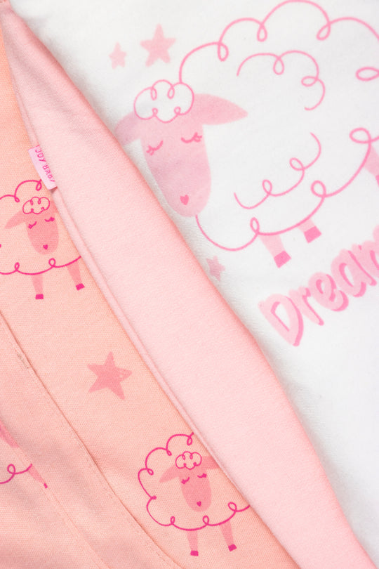 CONJUNTO BEBÉ NIÑA SHEEP FUCSIA