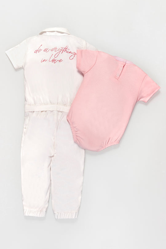 CONJUNTO BEBÉ NIÑA BLANCO