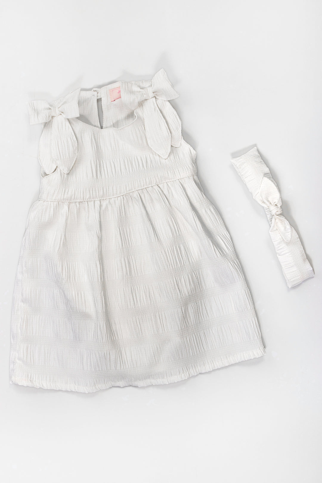 CONJUNTO VESTIDO BEBÉ BLANCO