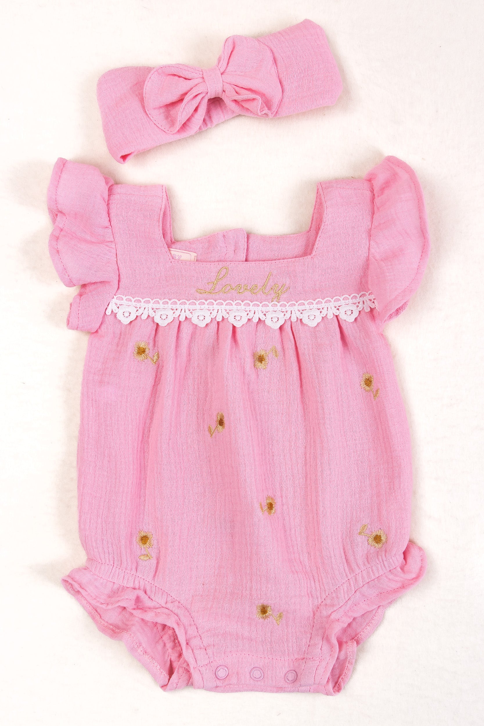 COMBO X3 BEBE NIÑA FLOWERS