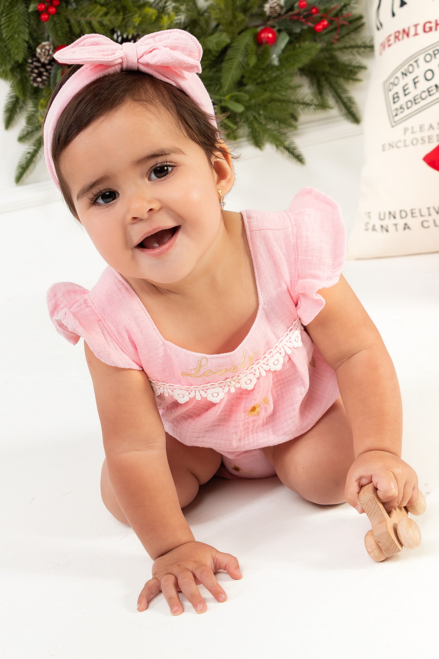 CONJUNTO BEBÉ NIÑA LOVELY ROSADO