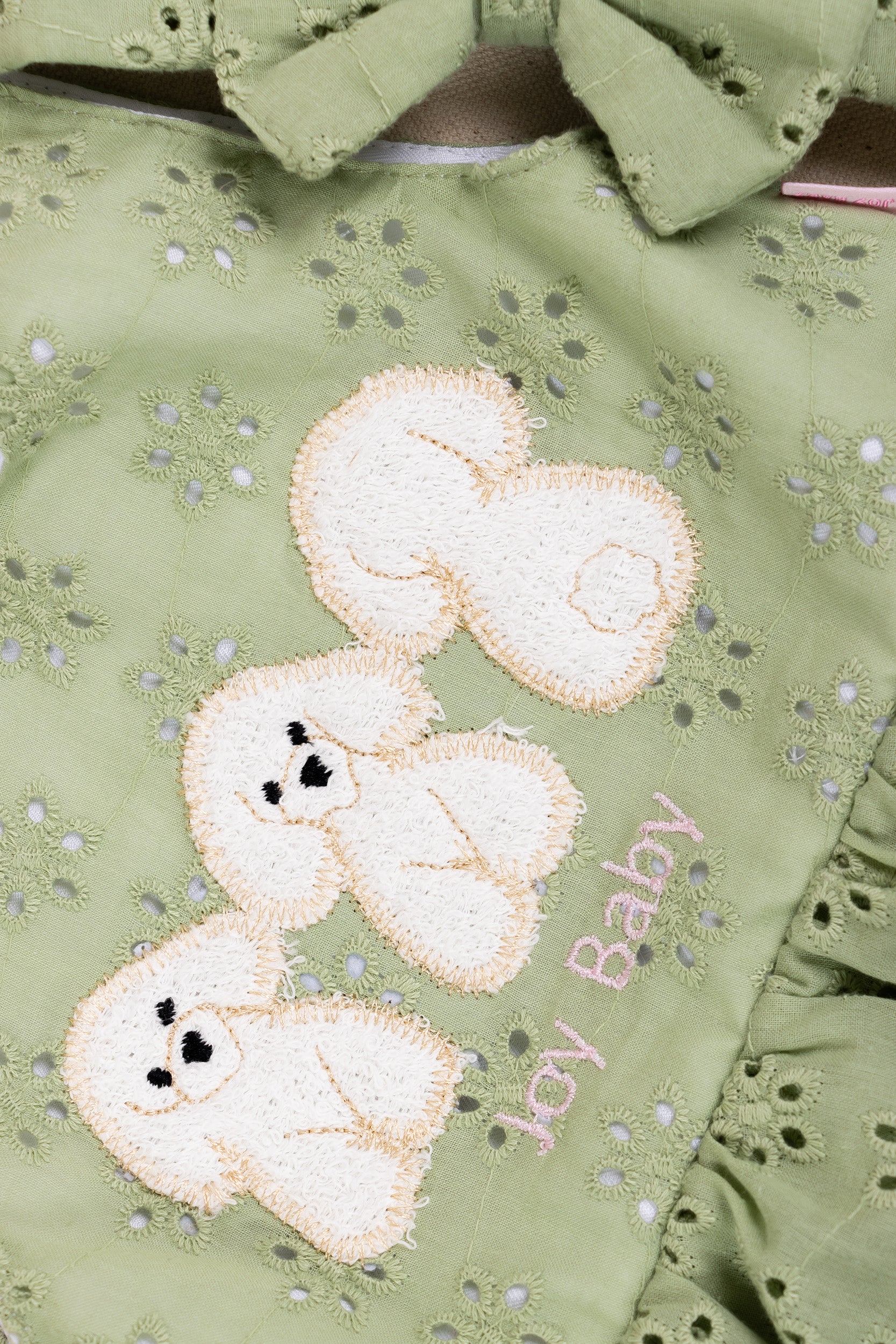 CONJUNTO VESTIDO BEBÉ NIÑA VERDE PREMIUM