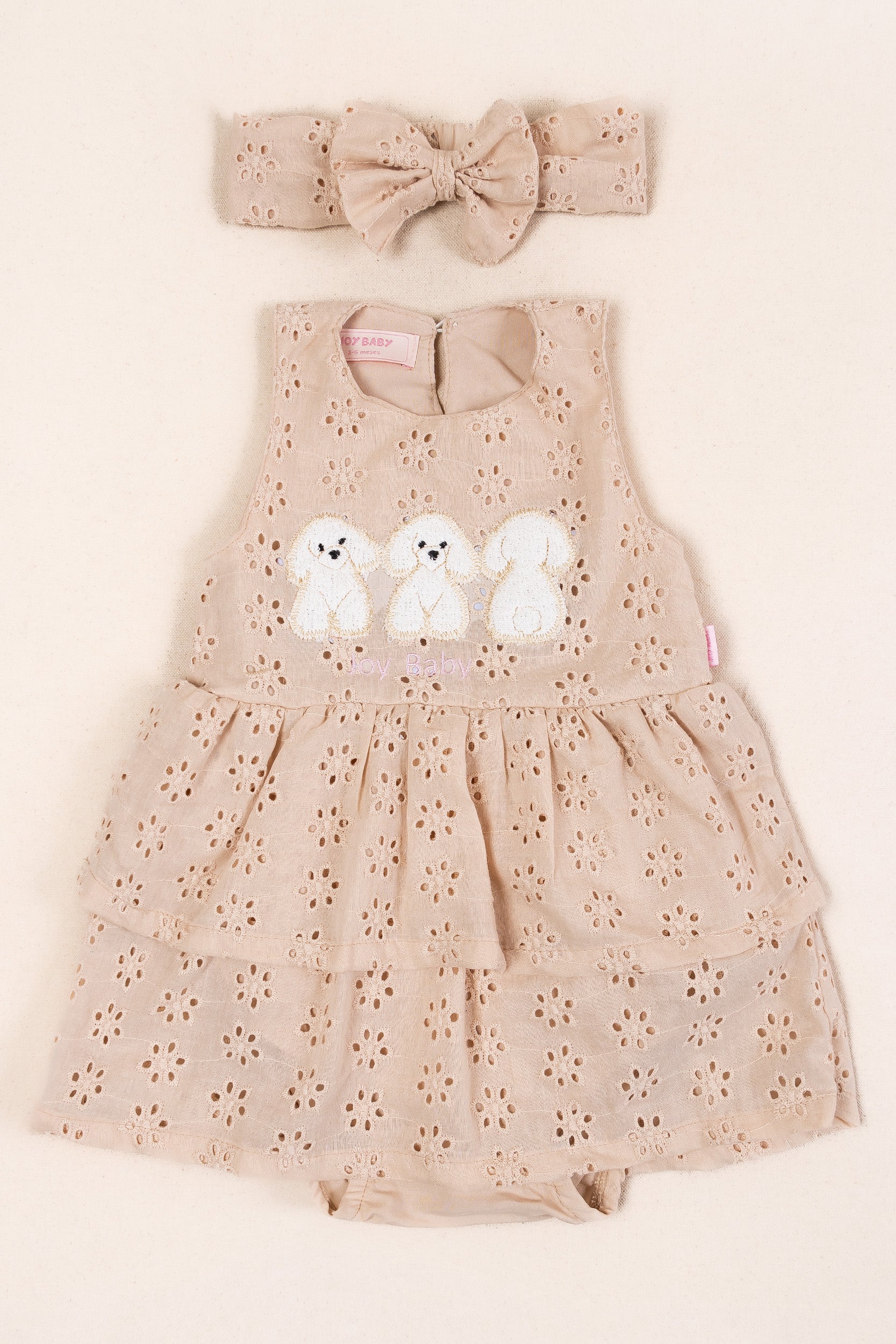 CONJUNTO VESTIDO BEBÉ NIÑA ARENA PREMIUM