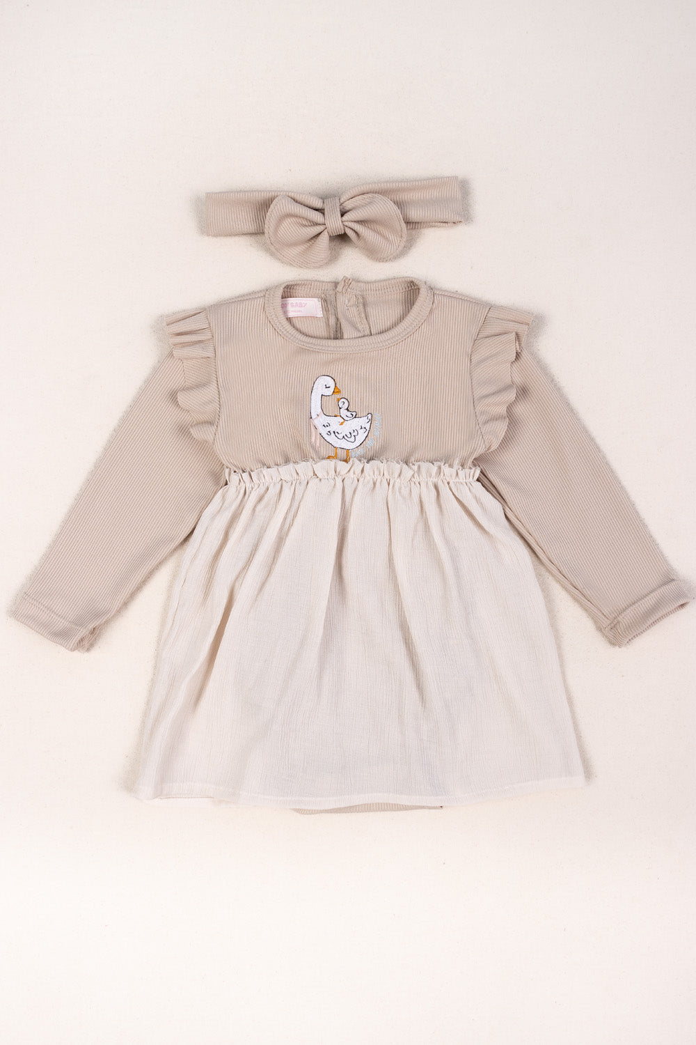 VESTIDO BEBÉ NIÑA GOOSE CAFÉ